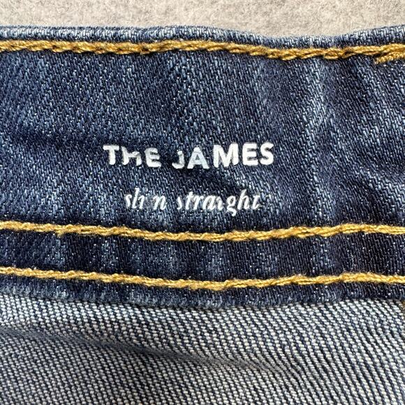 AG Adriano Goldschmied The James Slim Straight Jean Youth Girl 16 Blue Mid Rise - Picture 5 of 13